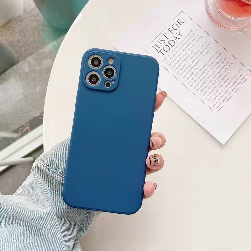 Straight Edge Liquid Silicone Protective Sleeve Phone Case - Image 14