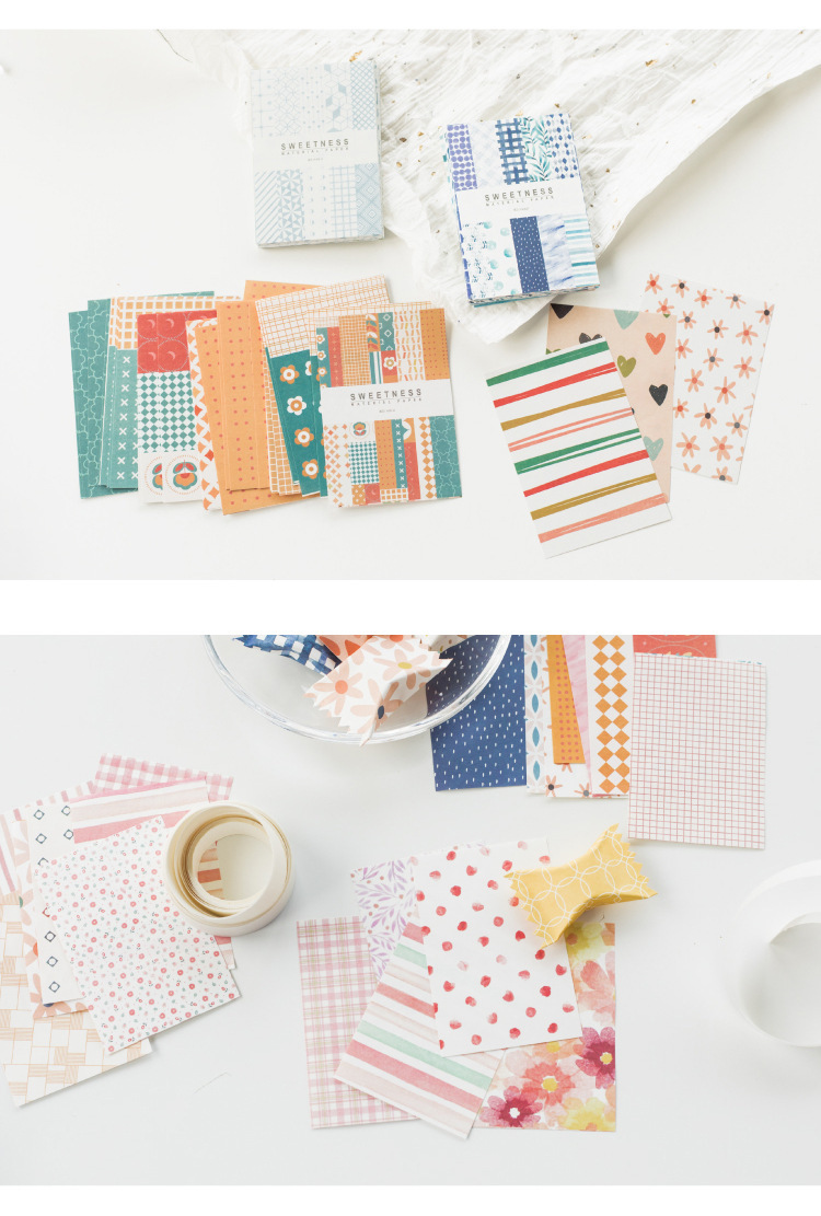 Retro Collage Material Paper Sweet Light Note Paper - Image 19