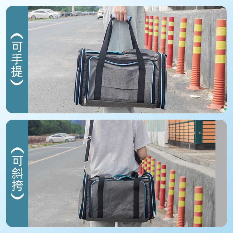 Foldable Cat Carrier Small Dog Car-mounted Cat Travel Bag 8