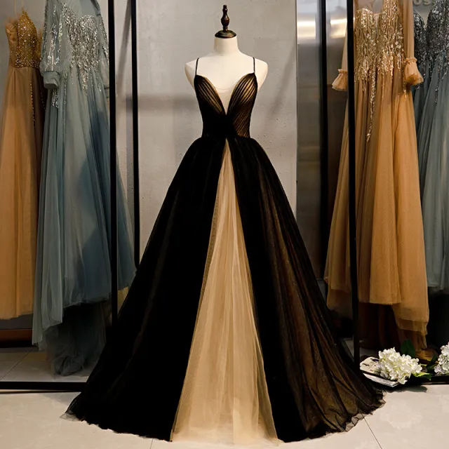 Banquet Evening Long Dress Black Slimming Daily Style Annual Meeting Elegant Birthday Black - Shop at LoveMi