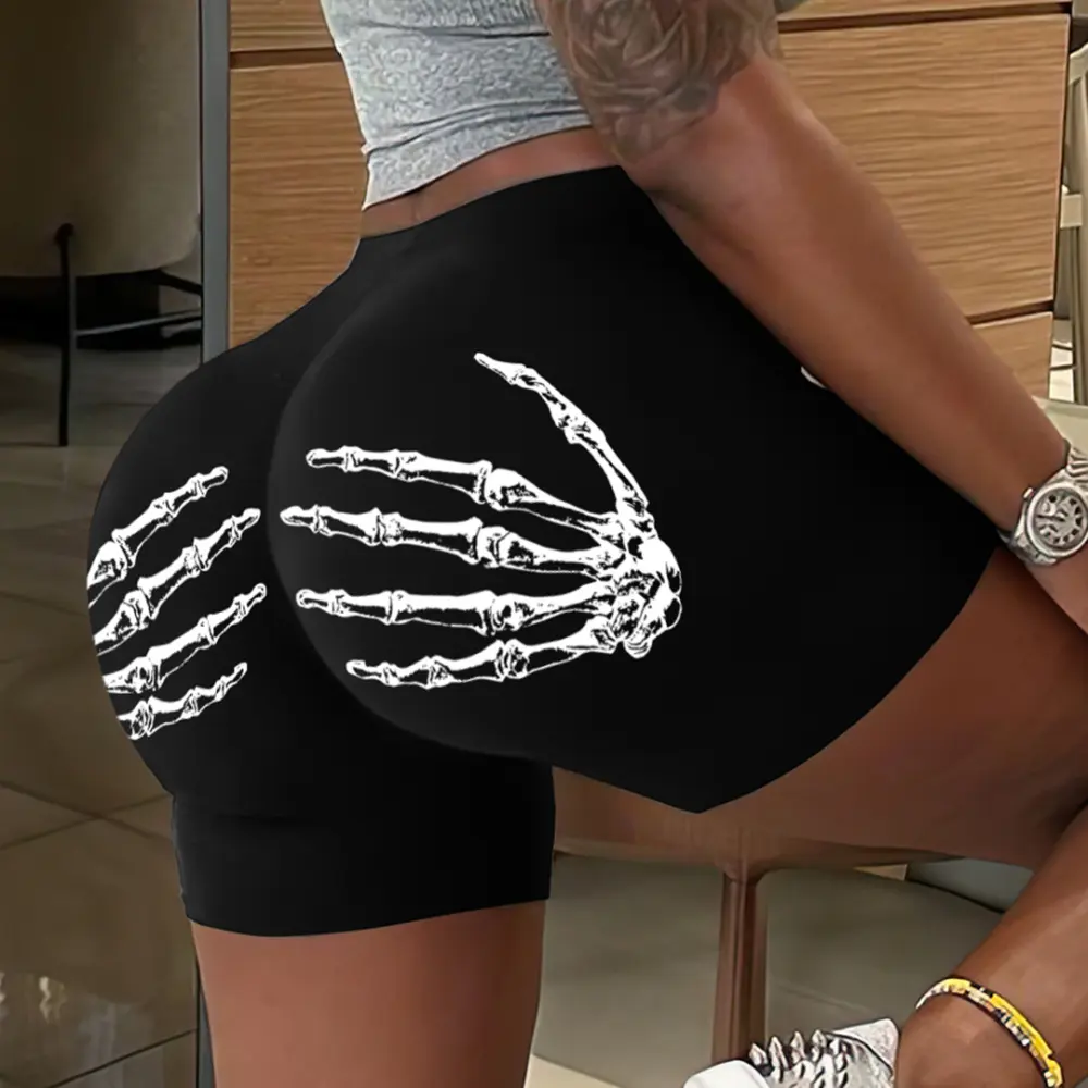 Fashion Printed Slim Shorts for Women