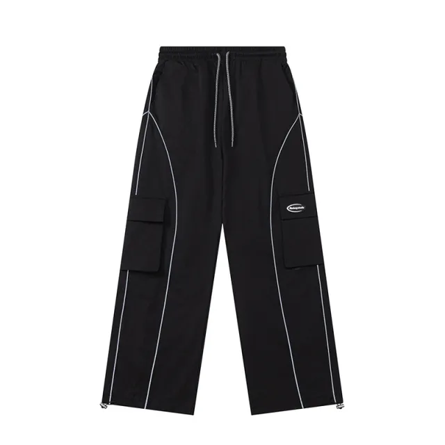 Oversize American Overalls Spring And Autumn Outdoor Black K2035 - Shop at LoveMi