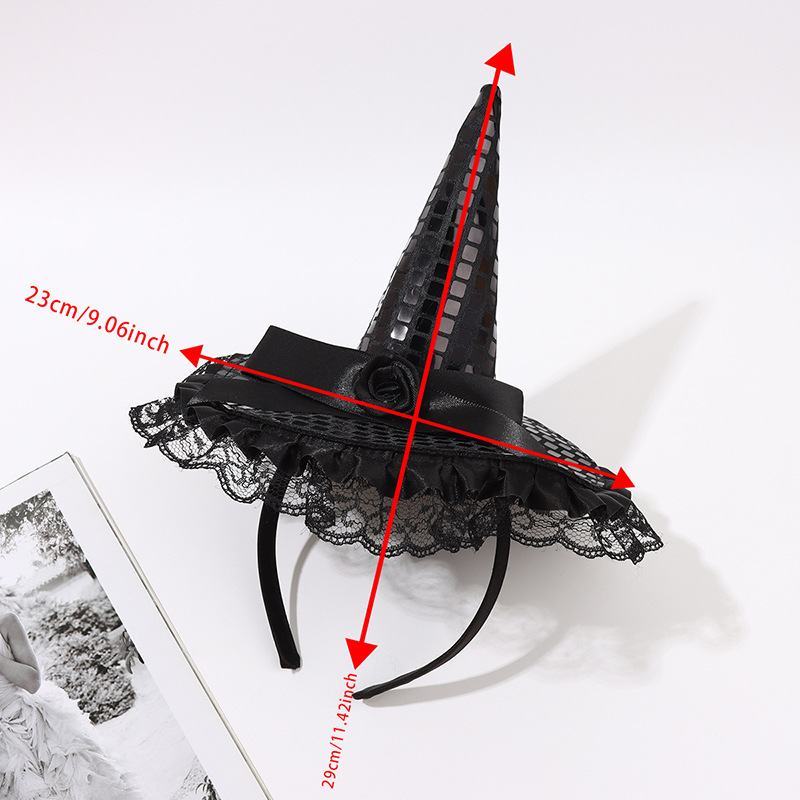 Pumpkin head hat halloween headband (black intestinal