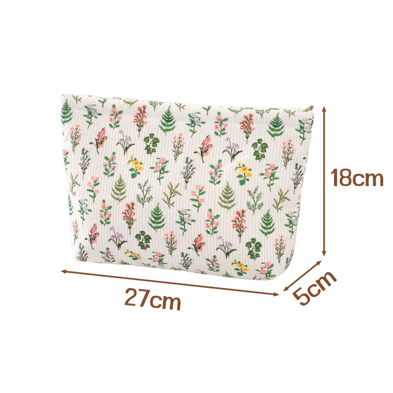 New Corduroy Clutch Cosmetic Bag For Women 5