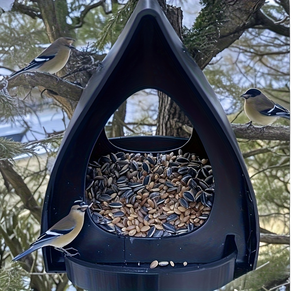 Cross-border New Arrival Plastic Hanging Bird Feeder Durable Outdoor Hanging Bird Feeder detail photo 3