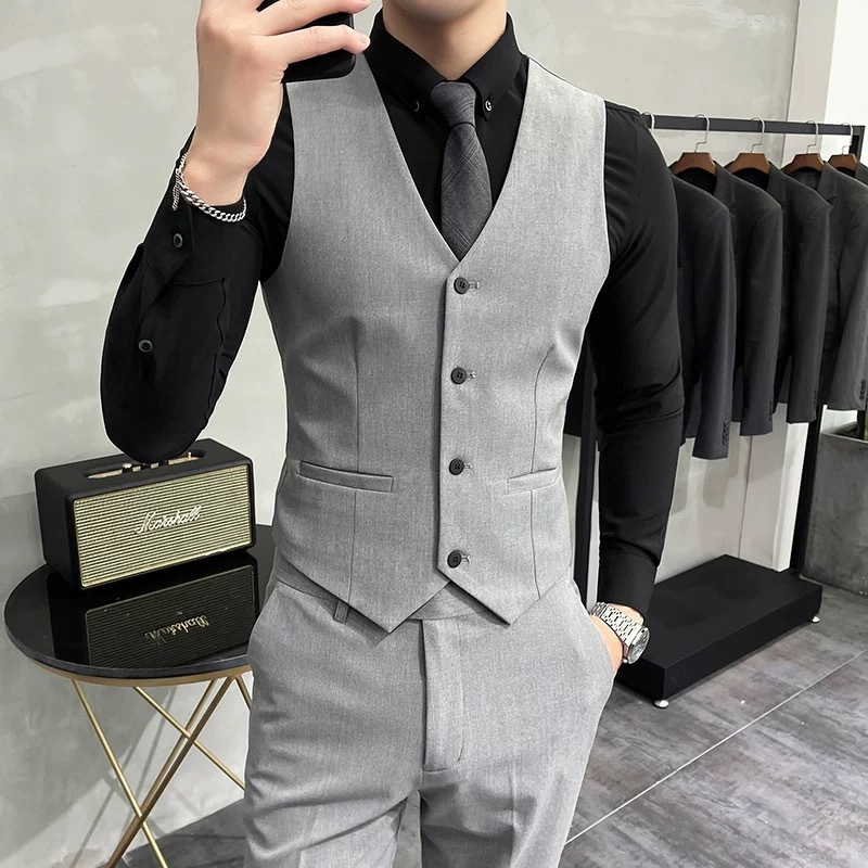 Suit Vest Suit Men's Business Casual Large Size Work Clothes