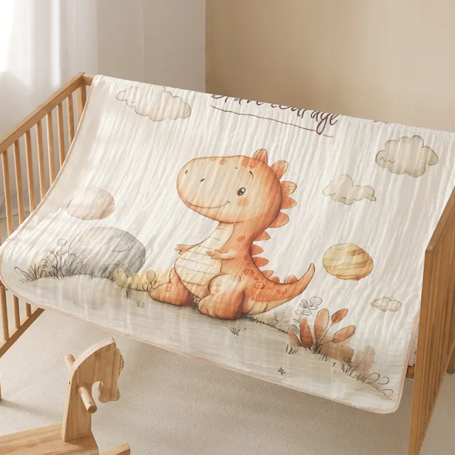 One piece Cartoon Cotton Baby Blanket Little Dinosaur - Shop at LoveMi