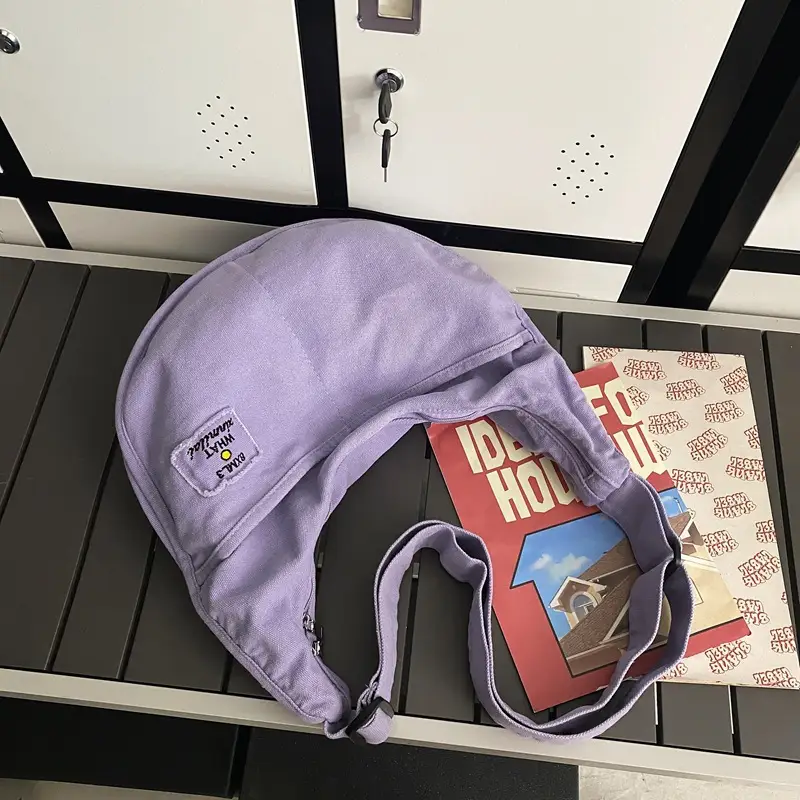 Minority All-match Shoulder Large Capacity Washed Canvas Bag