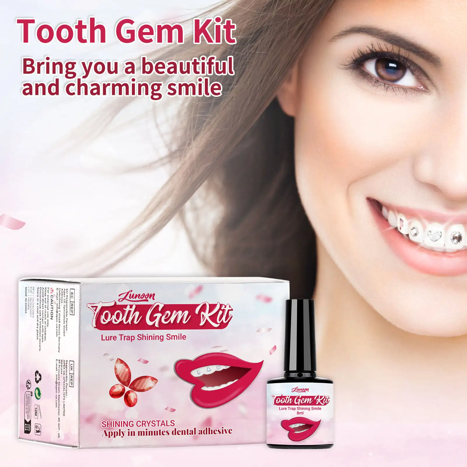 Teeth Gem Suit Easy To Disassemble Easy To Install