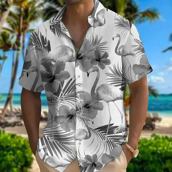 Plus Size Men's Fashion Digital Printing Short