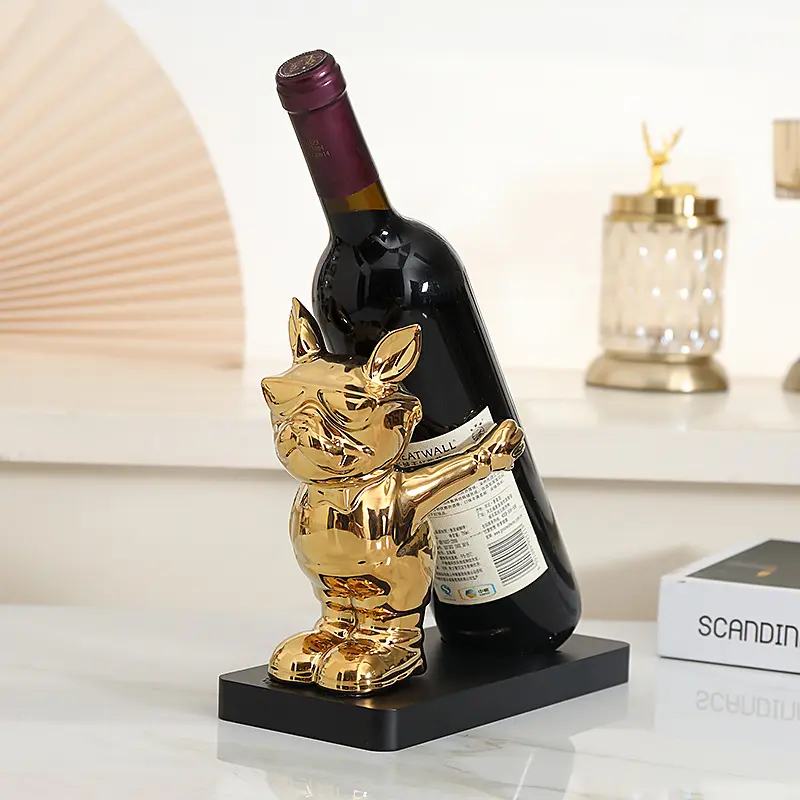 Wine Rack Decoration French Bulldog Creative