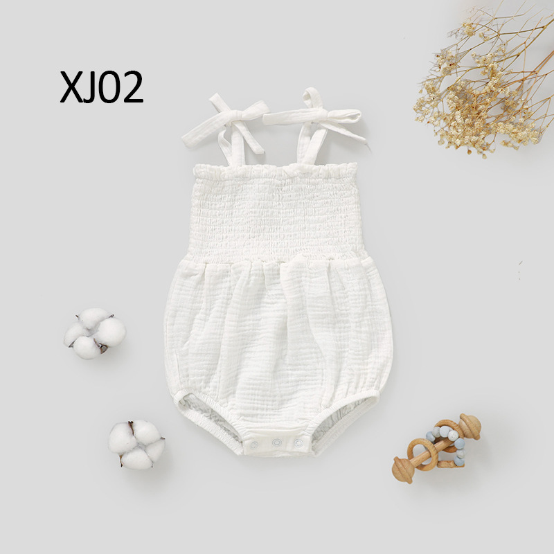 Western-style Baby Strap Romper