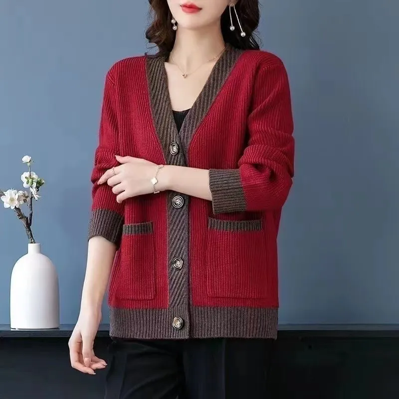 New Fashion All-matching Oversized Loose Coat - Red