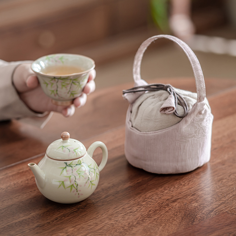 ICE Table Tureen Travel Handy Bag One Pot One Cup Ceramic