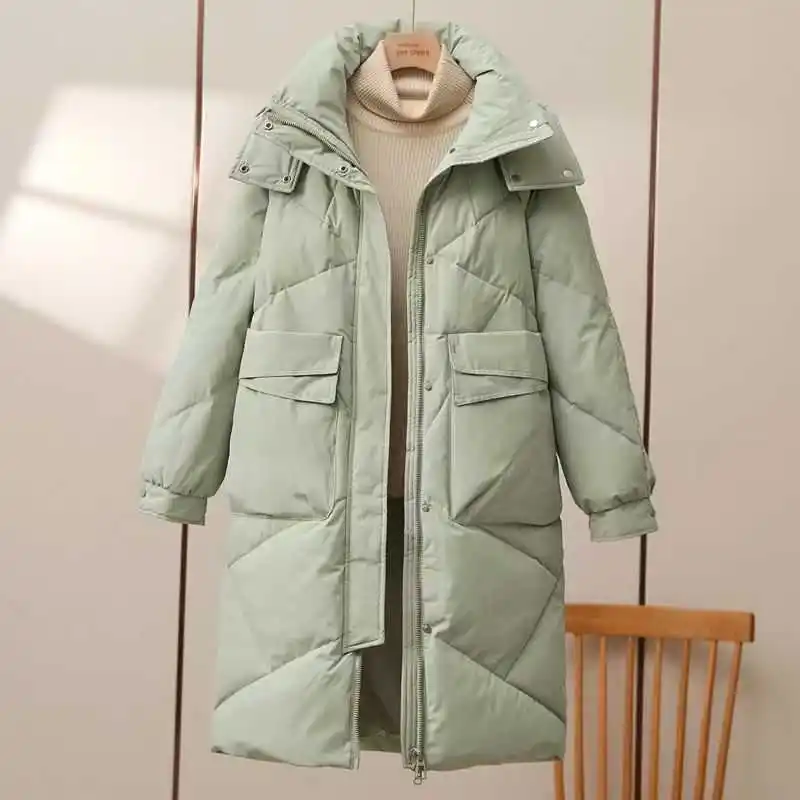 Women's Mid-length Cotton-padded Coat Thickened Warm Plus Size