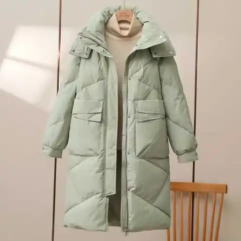 Women's Mid-length Cotton-padded Coat Thickened Warm Plus Size