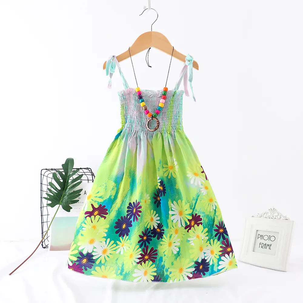 Parent-child Outfit Bohemian Korean Style Beach Vest Dress