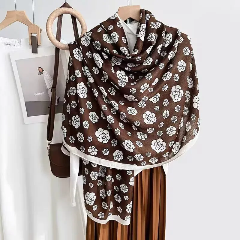Cotton And Linen Scarf Thin And Silky Shawl Travel Sun-proof Beach Towel For Women - New 44