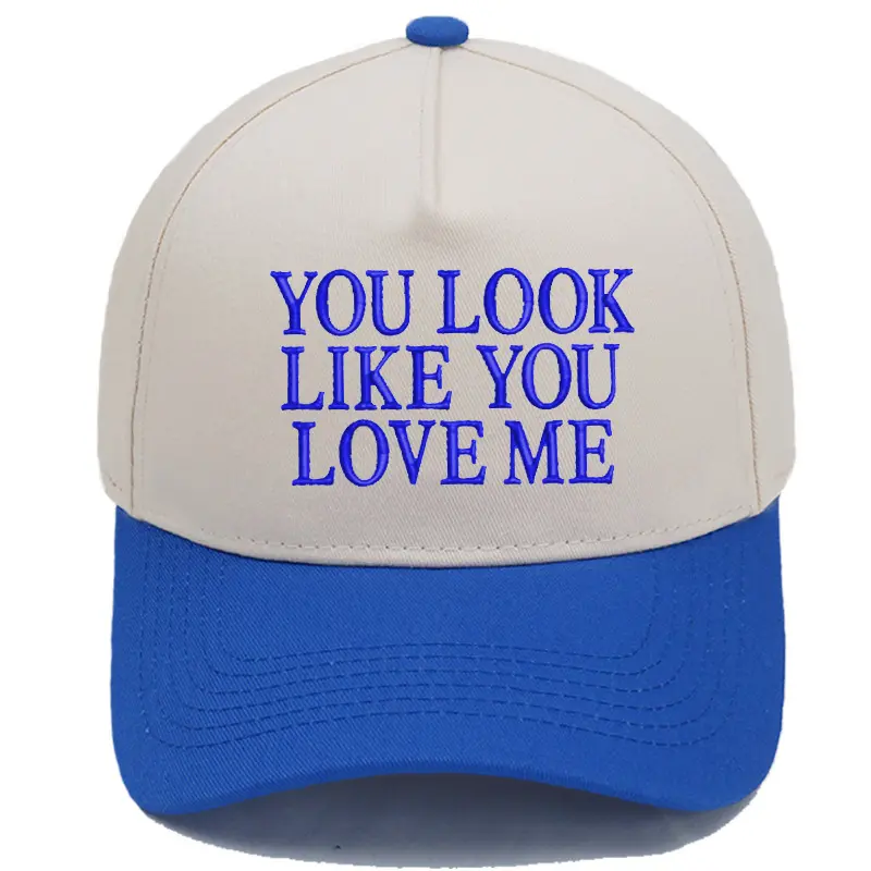 Embroidered Color-Block Casual Baseball Cap