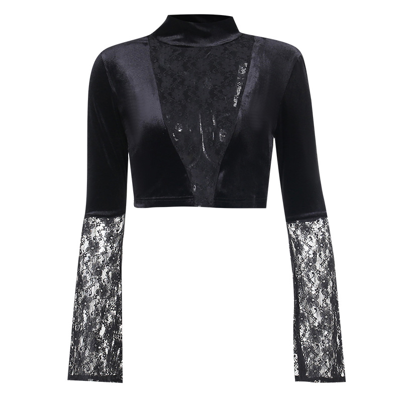 Women's Hollow-out Long-sleeved Autumn New Sexy Top