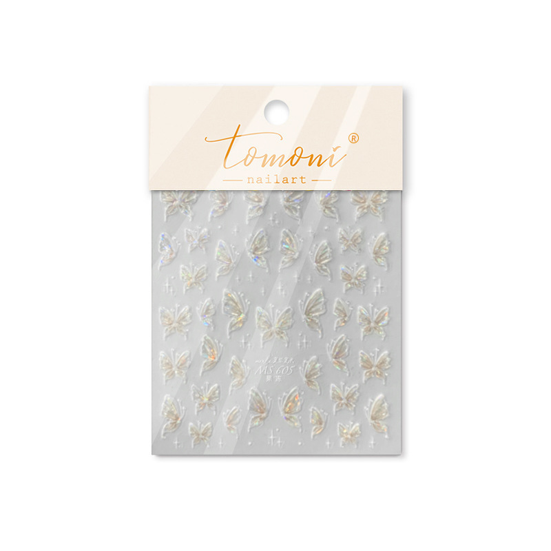 Jelly Manicure Streamer Rose Butterfly Decorative Sticker 9