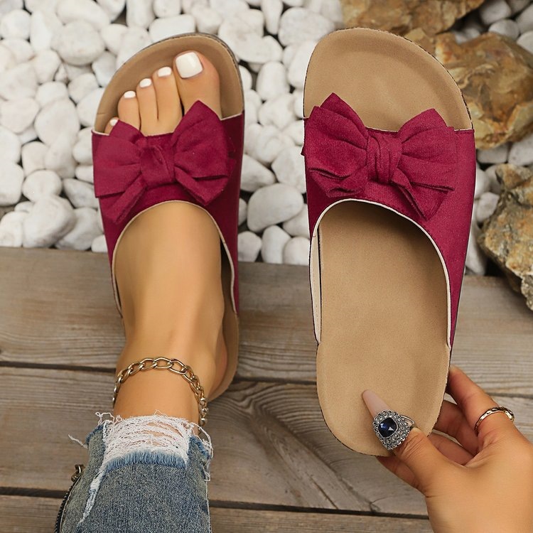 Cross-border Summer New Bow-knot Matte Shoes