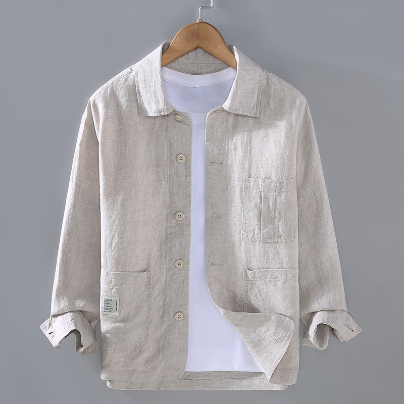 Wool Coat Retro Minimalist Versatile Lightweight Jacket