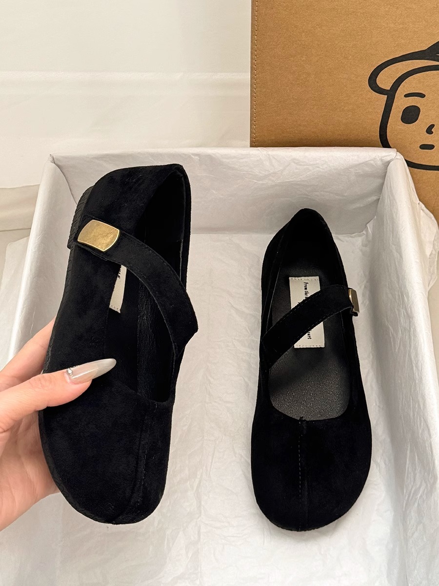 Retro French Flat Low-cut Shoes Women — foto 2