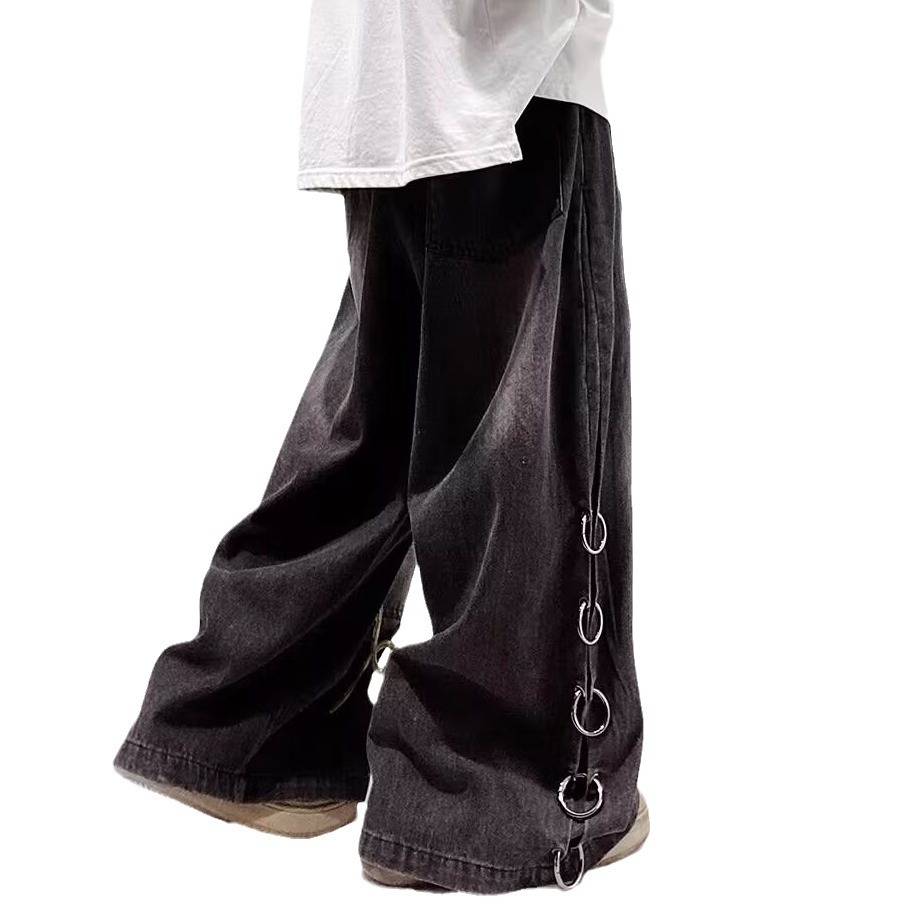 Men's Fashion Loose Straight Wide Leg Overalls
