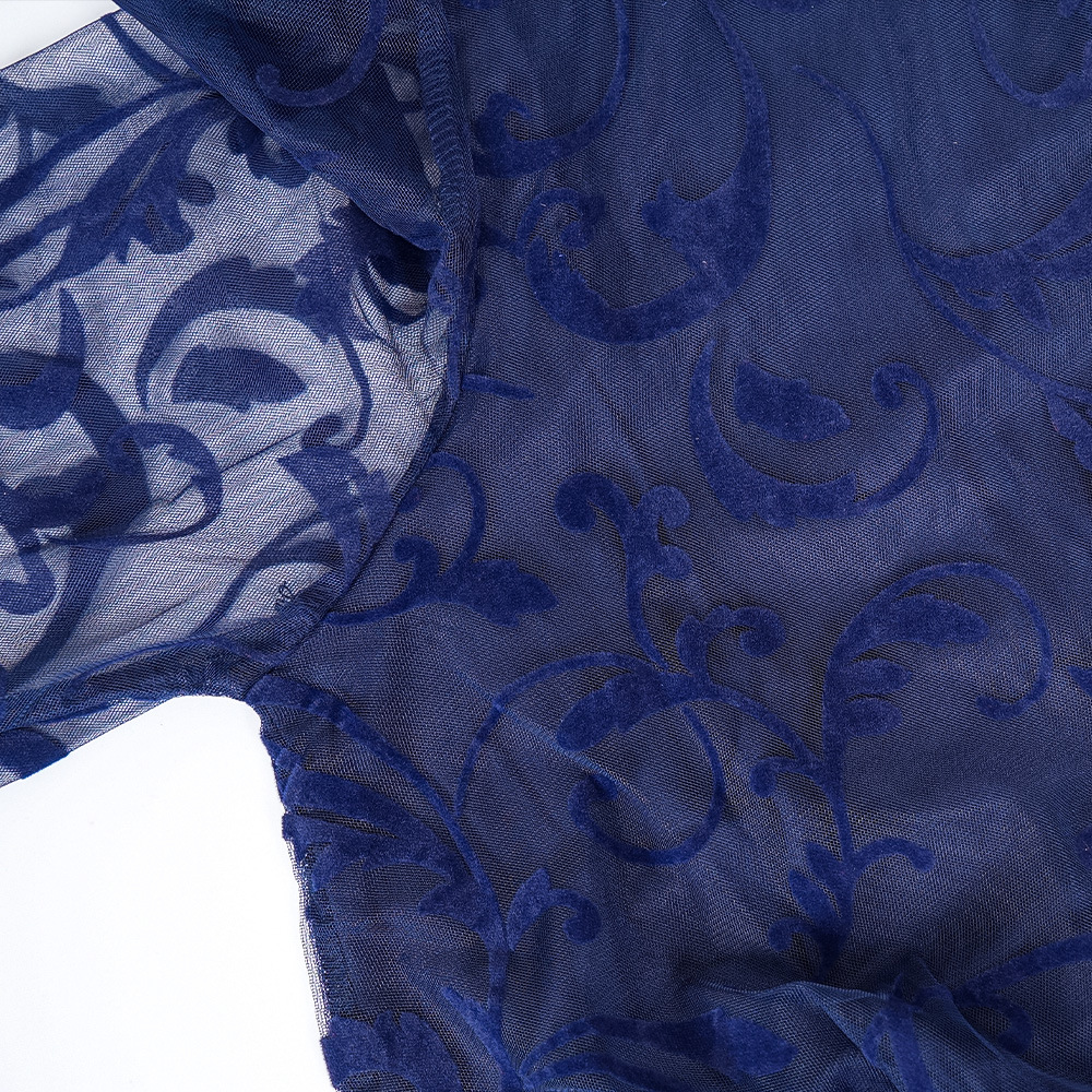 V-neck Long Sleeve Mesh Dress Women - Image 6