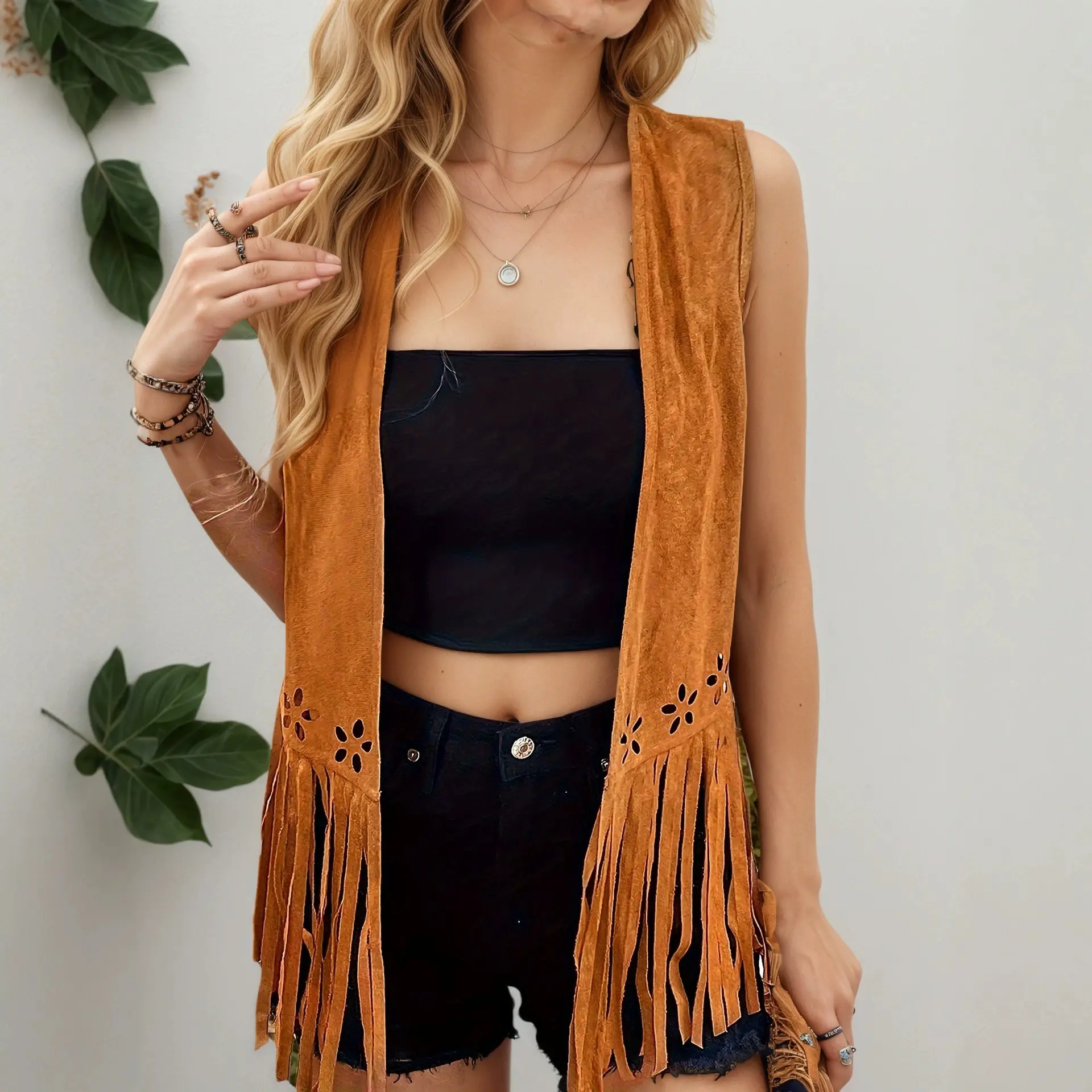 Casual Fashionable And Elegant Mid-length Cardigan Vest