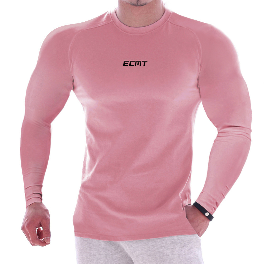 Title 2, T-shirt de sport fine pour hommes col rond slim...