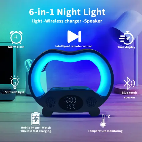 New 6 in 1 Smart Remote Control Bluetooth-compatible Ambience