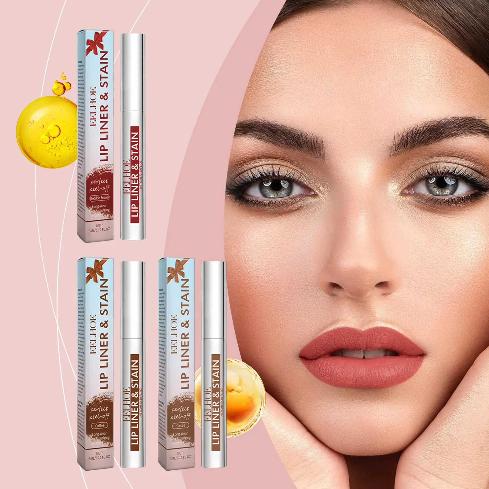 Peeling Lip Gloss Waterproof Liner Stain Tattoo