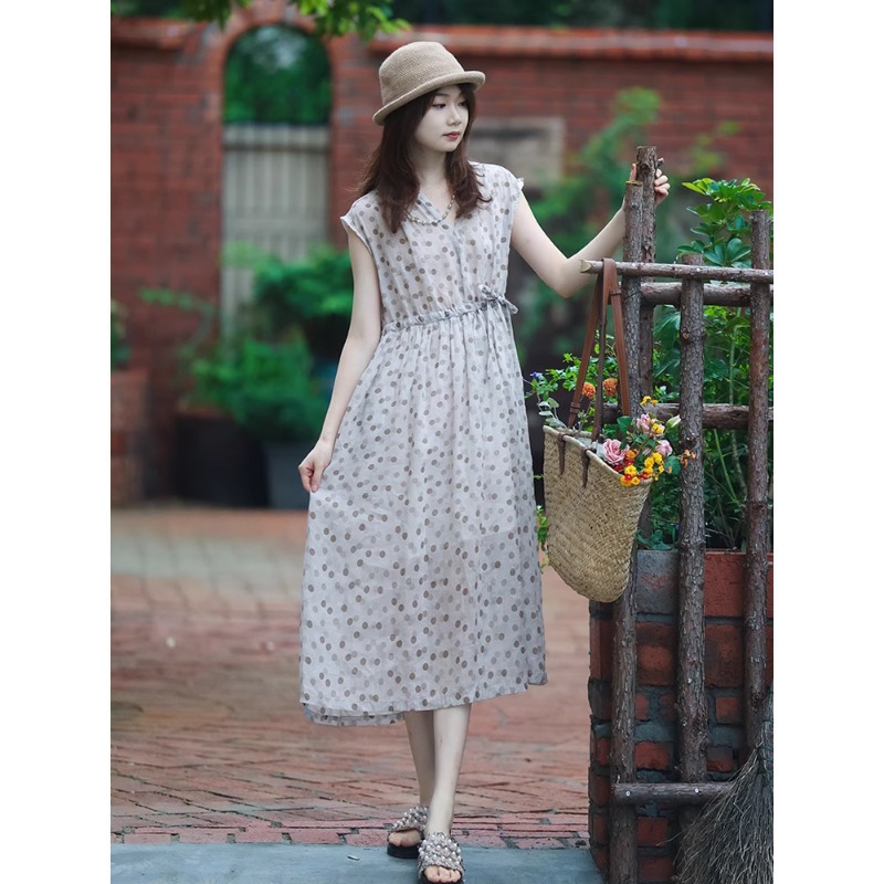 Womens Fashionable Retro Floral Dress
