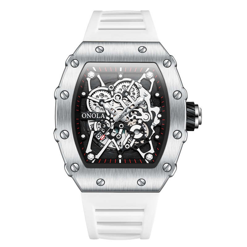 ONOLA Fashion Waterproof Quarz Herrenuhr Silikonband - Bild 20 von 21