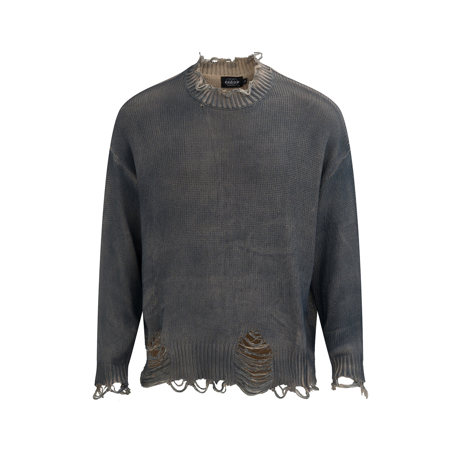Old Cut Fake Two Pieces Loose Pullover