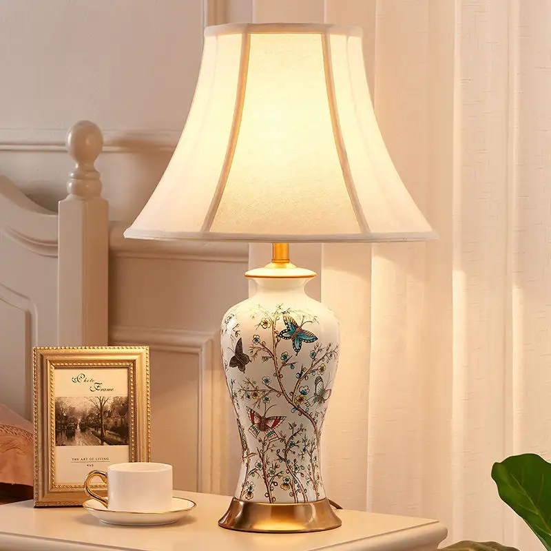 American-style Ceramic Table Lamp Bedroom Bedside