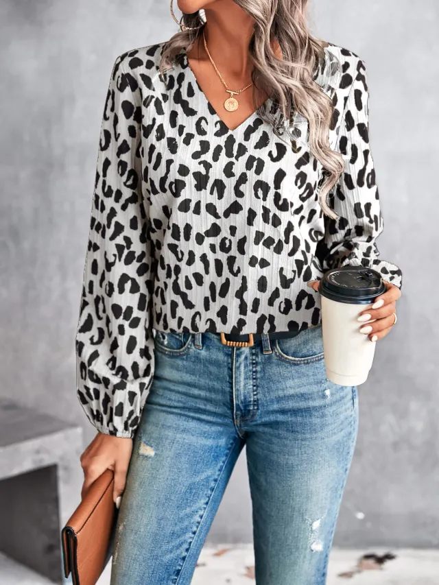 Elegant V neck Shirt Top White - Shop at LoveMi