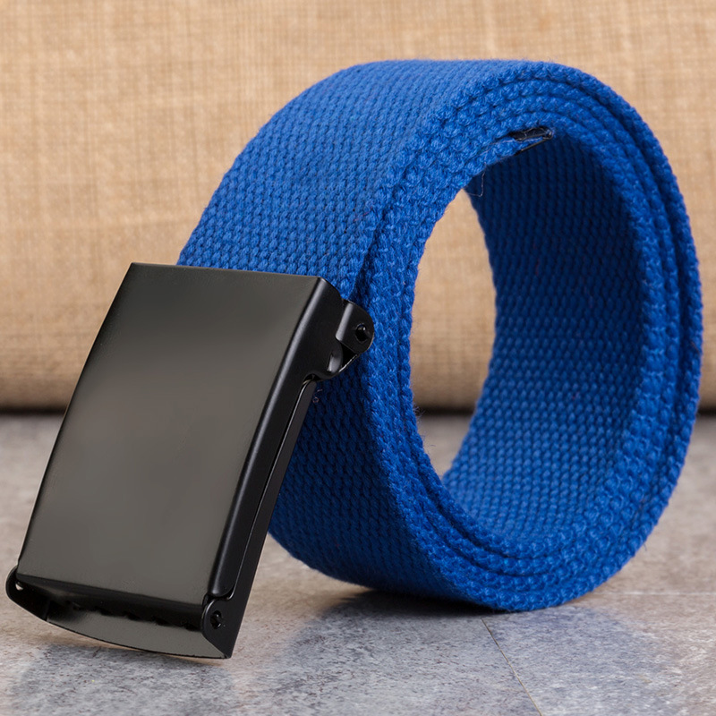 Snap-Clasp Canvas Mens Candy-Colored Belt