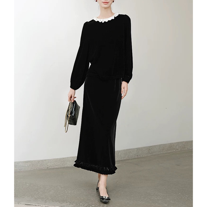 Ruffled Hem Long Skirt, picture 6 of 6