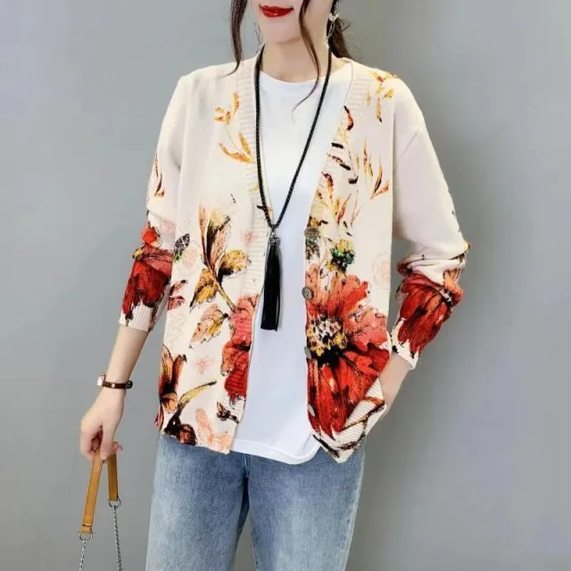 Japanese Round Neck Pullover Artistic Retro Sweater Cardigan - Shop at LoveMi