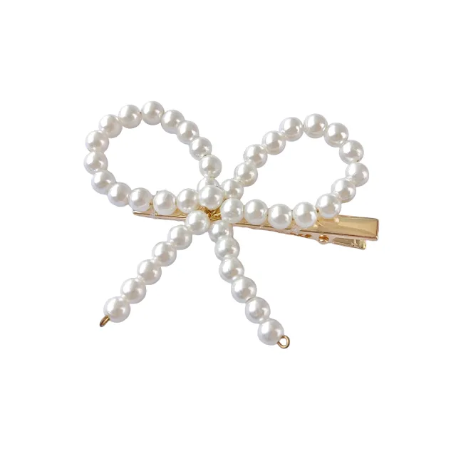 Hair Accessories Pearl Barrettes Updo BB Clip Shredded Hairpin Fishing Thread Hand woven Hair Clip Bang Side Clip 20Bow Duckbill Clip - Shop at LoveMi