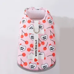 Animal-shaped Bee Dog Life Jacket Medium - Pink Cherry - View 1