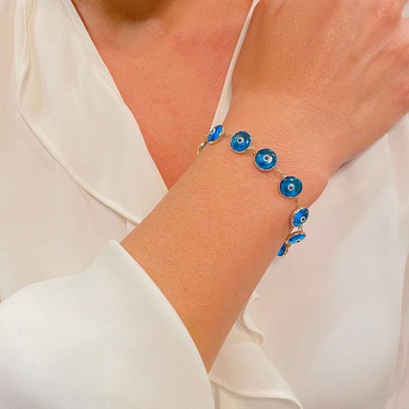 Retro Simple Multi-color Dripping Eye Jewelry