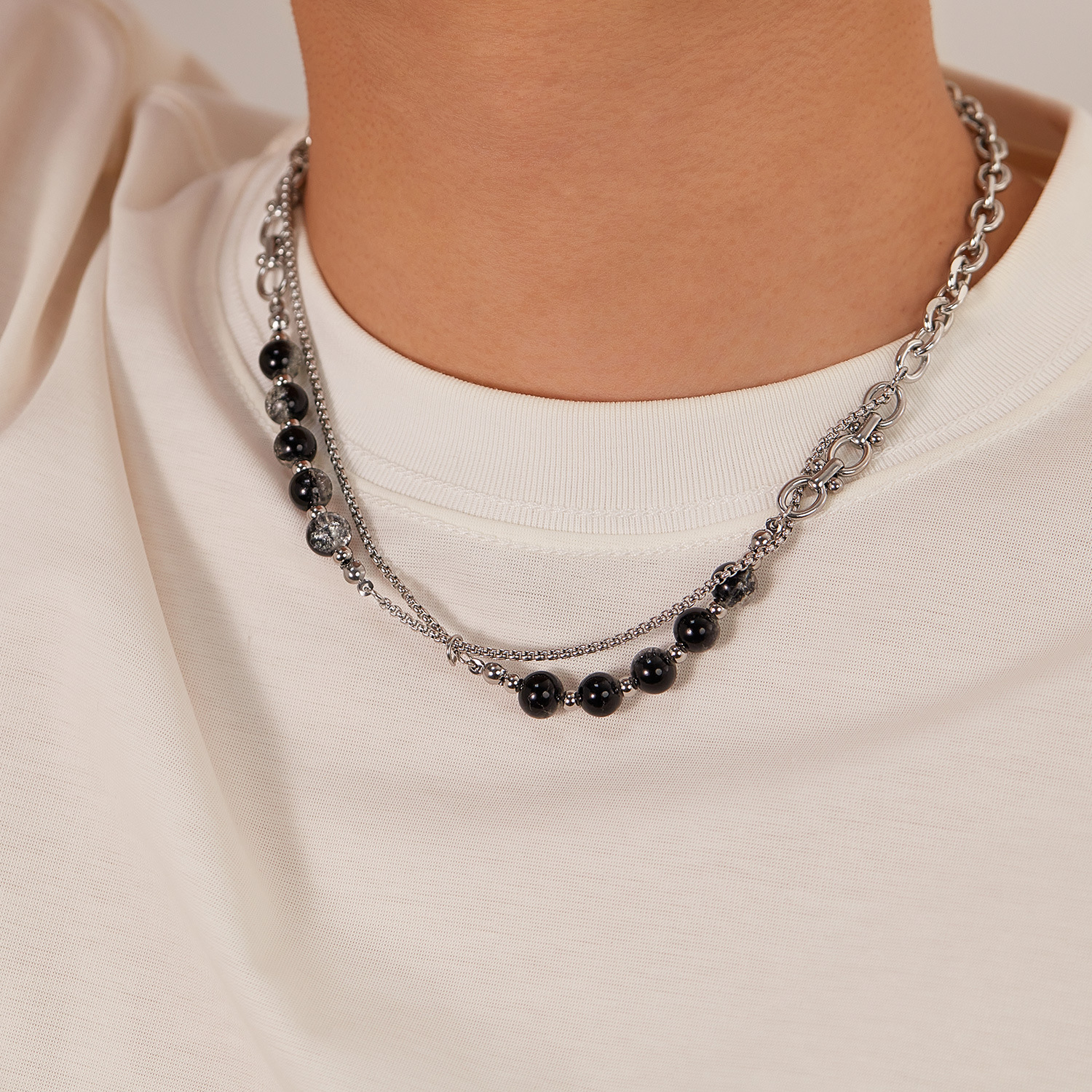 Hip Hop Trend Design Stainless Steel Necklace