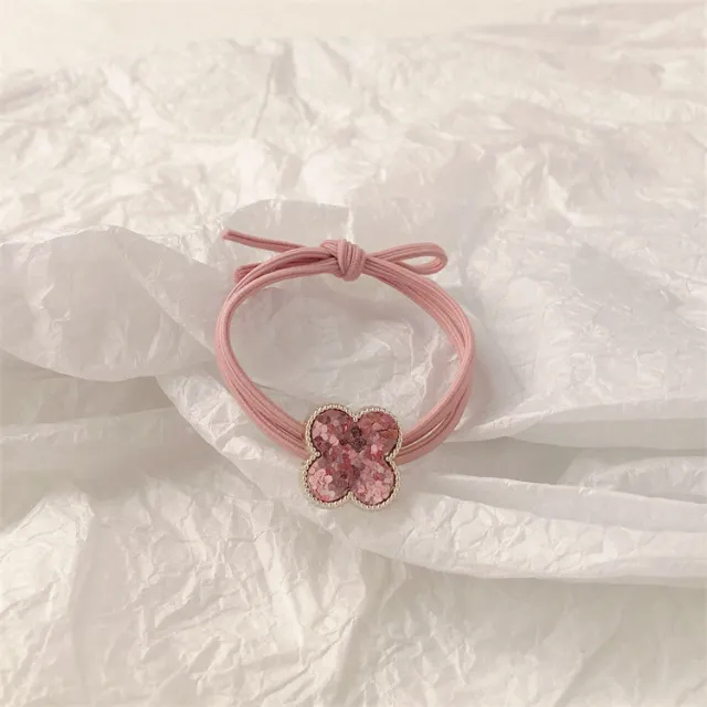 Sweet Cute XINGX Girl's Heart Hair Rope Hair Rubber Band Korean Hair Accessories 3668 Clover - Shop at LoveMi