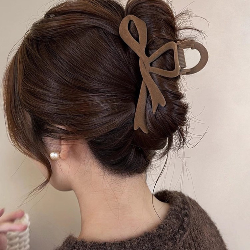 Ribbon Velvet New Back Head Autumn And Winter Shark Clip