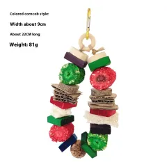 Colourful Wooden Hanging String Rabbit Hamster Molar Vine Bal Parrot Toys - Bags - View 1