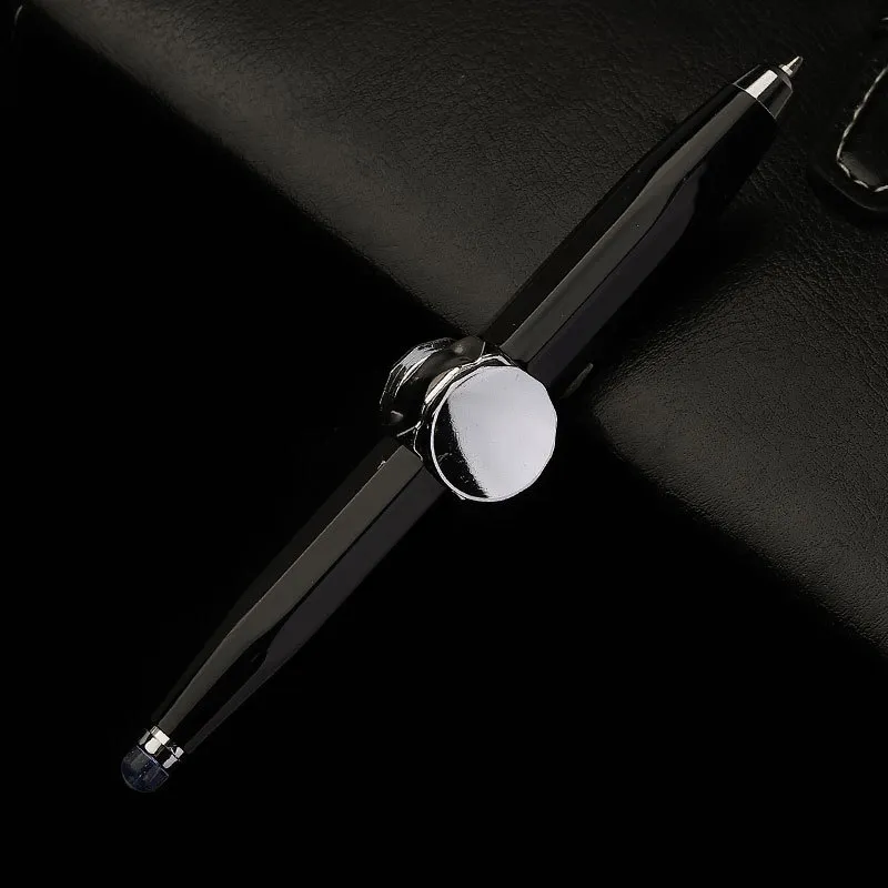 Creative Multi-Function LED Pen Spinning Decompression Gyro Metal Ballpoint Pen Fashion Office School Supplies Writing Pens – image 9